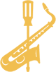 Det Lille Saxofonværksted - logo